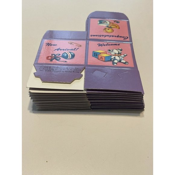 90s Vintage Shackman Baby Shower Gender favor box - Picture 5 of 5